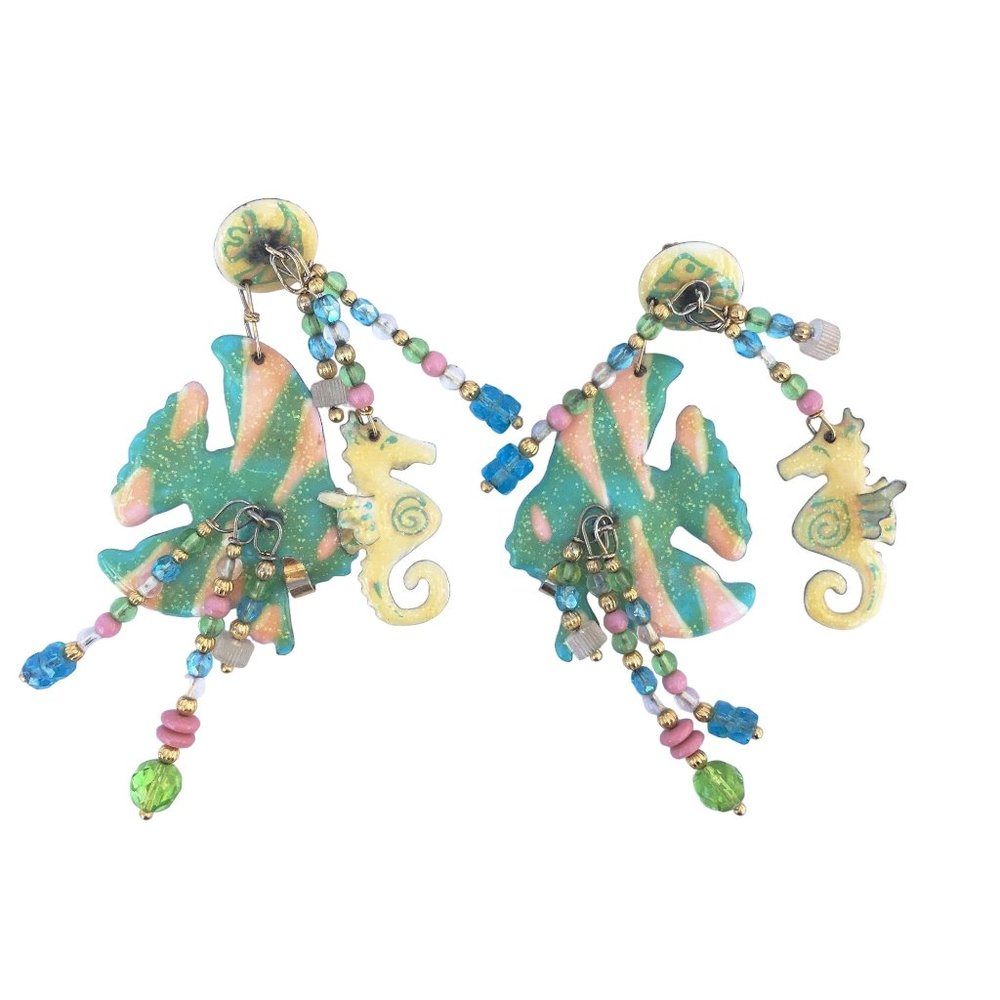 Lunch at the Ritz 88 Earrings Whimsical Costume Jewelry